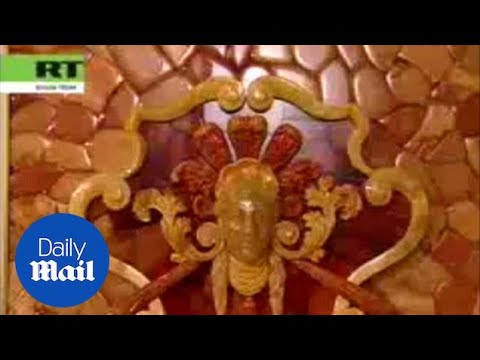 Treasure hunters dig for the Amber Room back in 2008 - Daily Mail