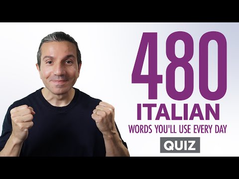 Quiz | 480 Italian Words You'll Use Every Day - Basic Vocabulary #88