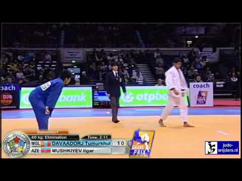 Judo 2010 Grand Prix Dusseldorf: Tumurkhuleg Davaadorj (MGL) - Ilgar Mushkiyev (AZE) [-60kg]