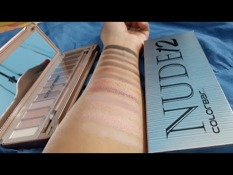Colorbar nudes12 eyeshadow palette review and swatches | best bridal eyeshadow palette for brides | Video