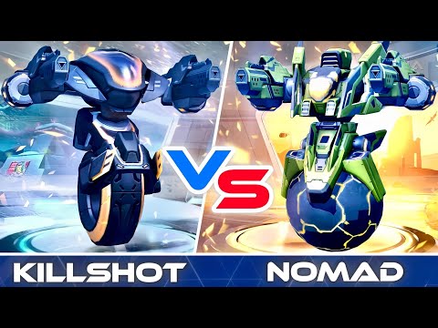 Nomad vs Killshot - Mech Arena