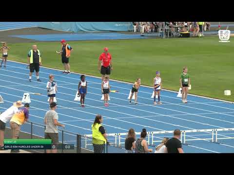 Girls Under 9 60m Hurdles H3 - 2020 State Combined Events Championships // LAVicTV