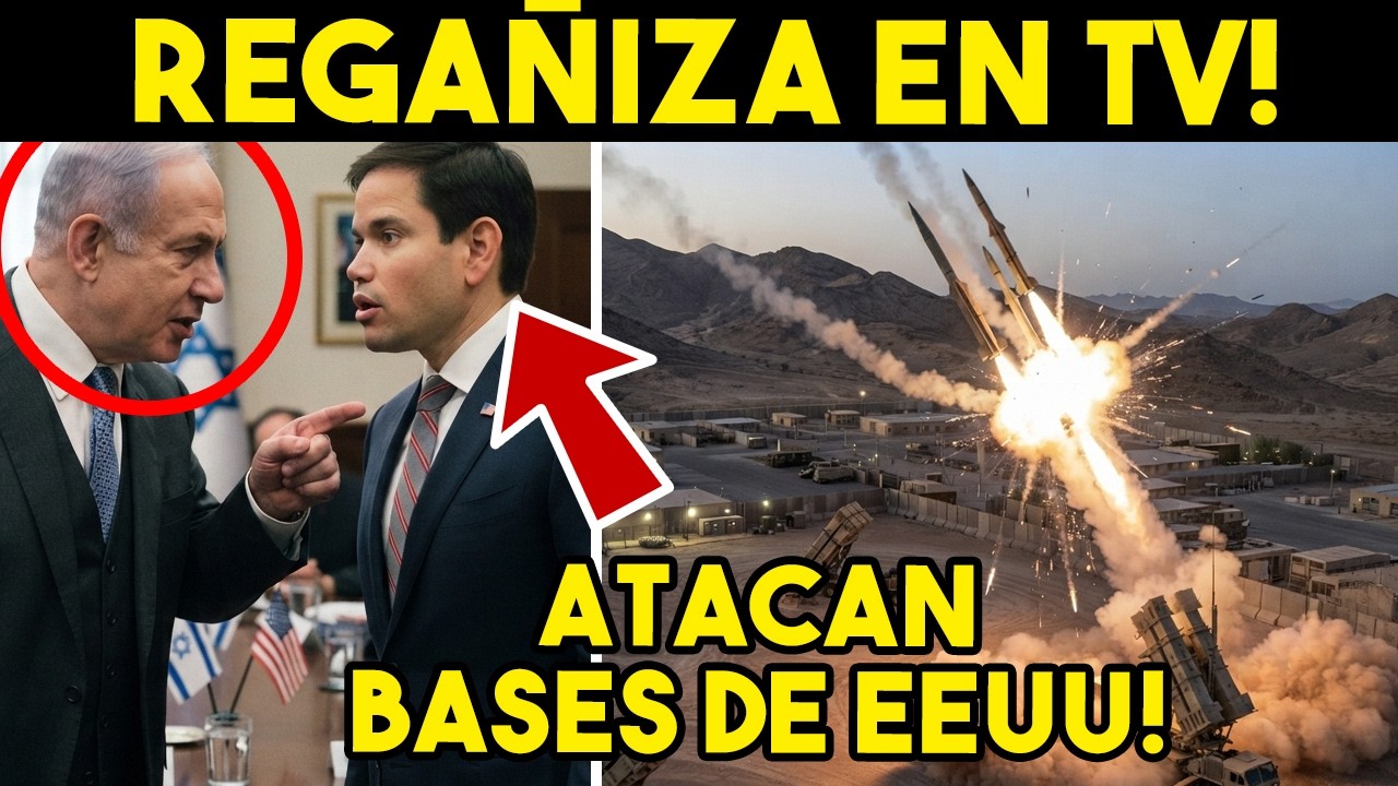 ESCANDALO! NETANYAHU LOS PISOTEA EN TV. IRAN ATACA BASES, SE ACABAN MISILES EEUU