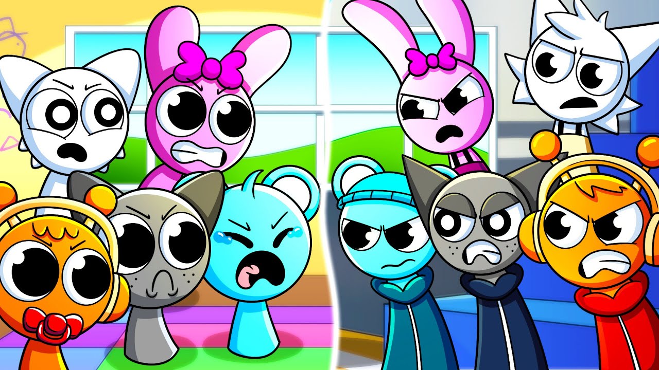 SPRUNKI: BABIES vs. ALL GROWN UP! (Cartoon Animation)