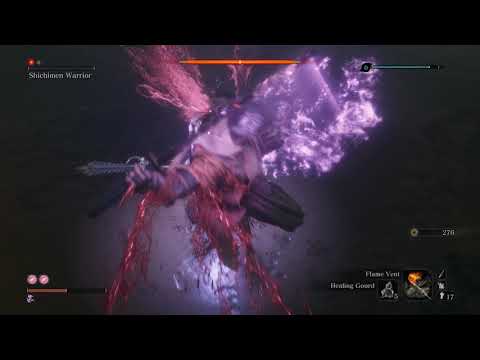 Sekiro:How [beat/kill/defeat/cheese] abandoned dungeon shichimen warrior mini boss [easy]