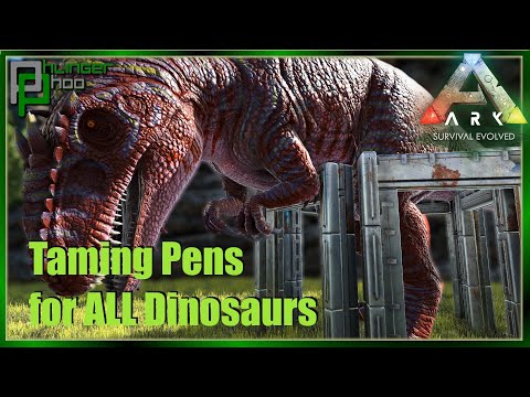 Ark Basics: Dinosaur Taming Pens - Ark: Survival Evolved