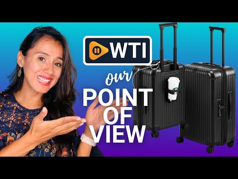 Black Roaming Carry On Luggage Airline Approved 20 Inch Expandable Hardside Carry-On Small Suitcases with Spinner Wheels travel luggage with usb charging port & suit case tsa approved locks C - WTI product video review