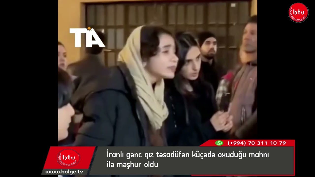 İranlı gənc qız təsadüfən küçədə oxuduğu mahnı ilə məşhur oldu