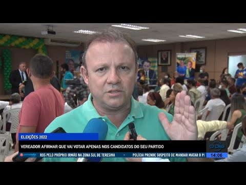 Vereador do PL afirma que votará apenas em correligionários 22 07 2022
