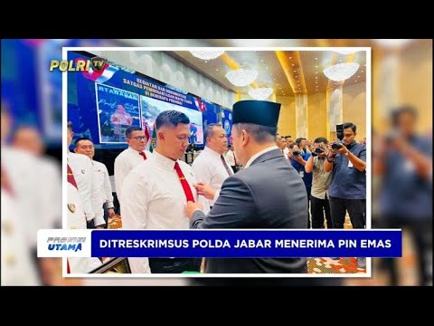 DITRESKRIMSUS POLDA JABAR MENERIMA PIN EMAS UNGKAP PENCUCIAN UANG