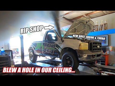 JH Brought His Diesel Burnout Truck to the Dyno and Now He's BANNED... (Thing is CRAZY)