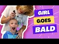Brother Shaves Sister S Head Bald Shavedhead Bald Girlshaveshead