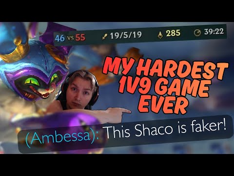 My most 1v9 game ever | Full game, AP Shaco