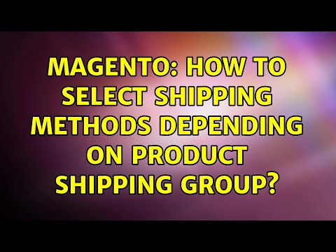 Magento: How to select shipping methods depending on product shipping group?