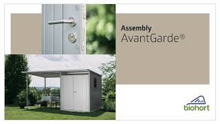 Biohort Casetta da Giardino Portaattrezzi AvantGarde A3 Porta due battenti Grigio quarzo 4,33 mq