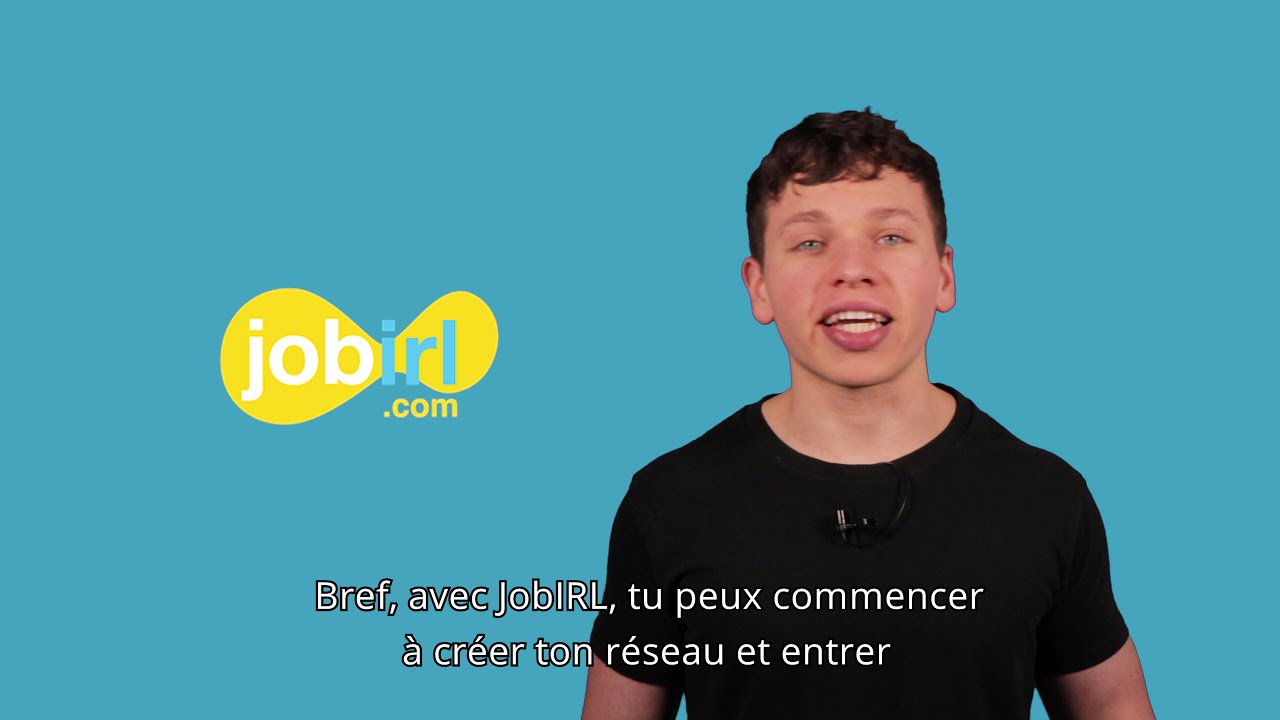 Lancer la vidéo JobIRL