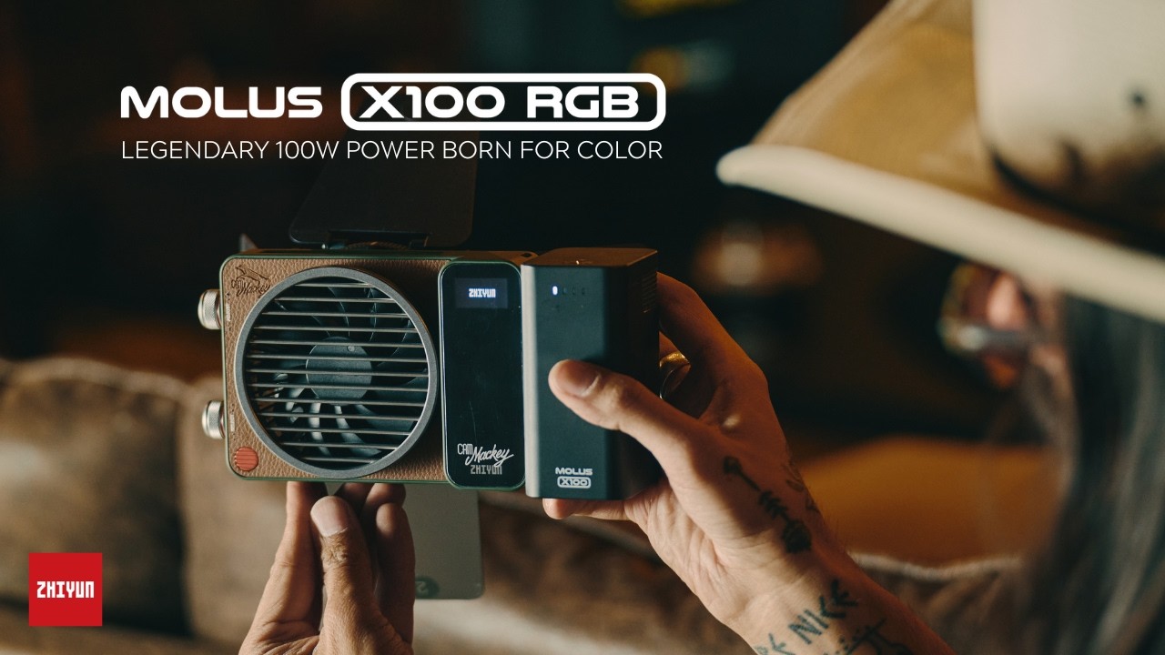 Zhiyun MOLUS X100 RGB urun tanitim videosu kapak gorseli