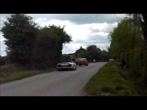 Supercars leaving VMAX Hypermax Accelerations- Koenigsegg One:1, 911 Turbo S, More...