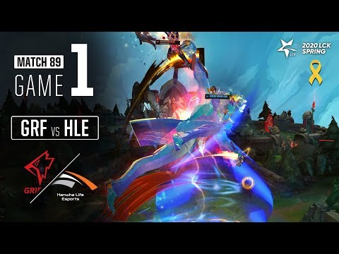 GRF vs HLE | Match89 Game1 H/L | 2020 LCK Spring