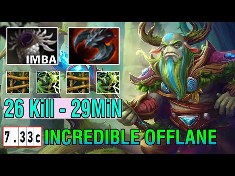 INCREDIBLE OFFLANE GOD [Nature's Prophet] Crazy 1Min 1Kill With 200IQ Item Build 7.33C Dota2
