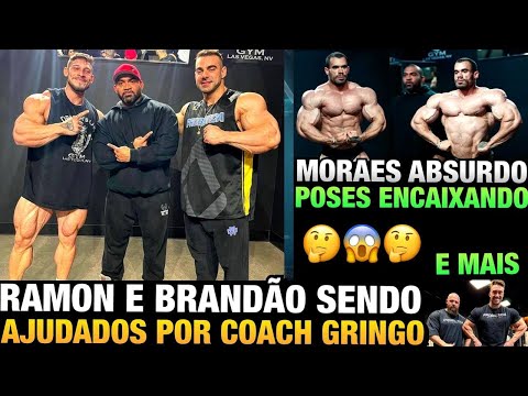 RAMON E BRANDÃO TREINANDO POSES COM COACH GRINGO + MORAES BRUTAL + ZANCANELLI