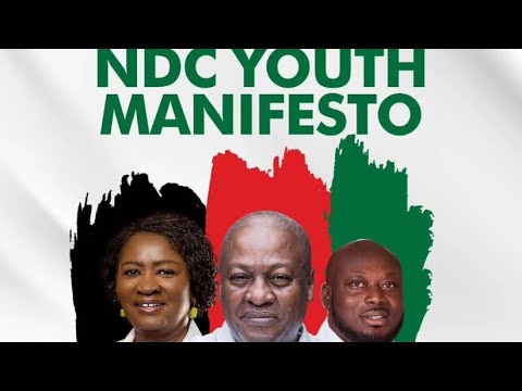 NDC launches Manifesto for Youth. #ndc #johnmahama #2024election #npp #bawumia #ghana #ghananews #gh