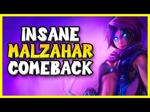 I CANT BELIVE WE WON THIS GAME | Malzahar Mid Guide | Season 11 League of Legends