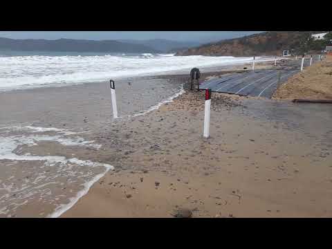 La valle che sfocia sulla spiaggia di Lido 17 Gennaio 2023