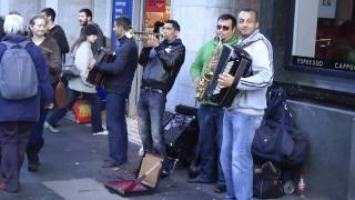 The 'Star Band' - street musicians - playing 'Brazil'.