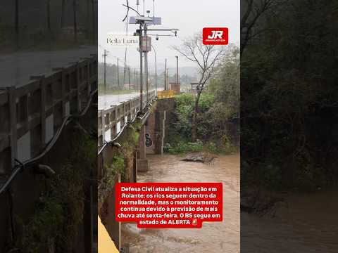 Jornal Rolante - 21/07/2026 - Defesa Civil atualiza situação dos rios em #Rolante #Chuva #RS #elnino