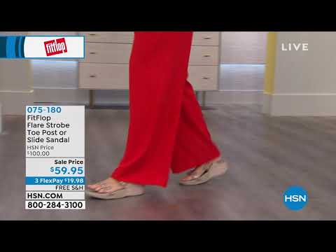 FitFlop Flare Strobe Toe Post Sandal