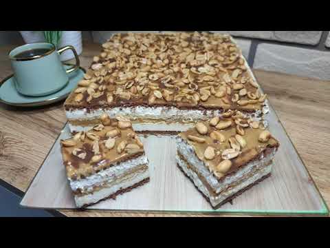 🥜 Snickers z mascarpone bez pieczenia 🥜