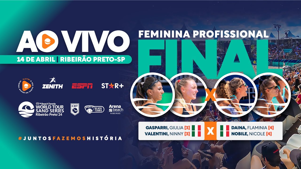 FINAL: FLAMINIA DAINA/ NICOLE NOBILE X GIULIA GASPARRI/NINNY VALENTINI - SAND SERIES RIBEIRÃO PRETO