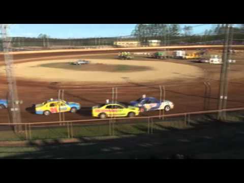 Modified Production - Heat 4 - Aussie Open - Maryborough Speedway - 29.12.12