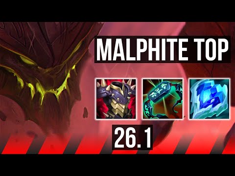 MALPHITE vs FIORA (TOP) | EUW Diamond | 26.1