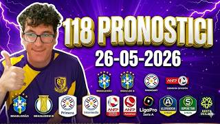PRONOSTICI CALCIO OGGI 26/05/2026 - Analisi Calcistiche
