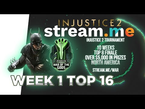 Injustice 2: War Of The Gods S3 W1 Top 16 - Ft. Honeybee, Semiij,Tweedy, SylverRye - Stream.me