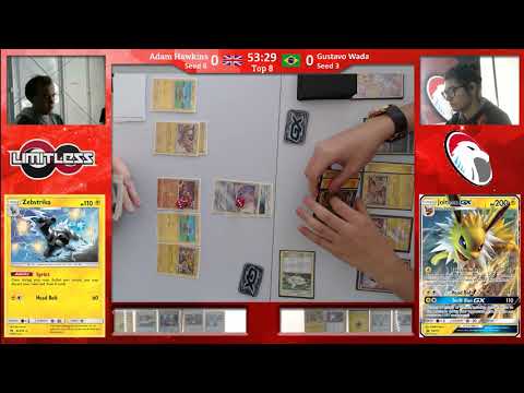 SPE Cannes TCG Top8 - Adam Hawkins vs Gustavo Wada (Zapdos/Jirachi vs Pikachu/Zekrom)