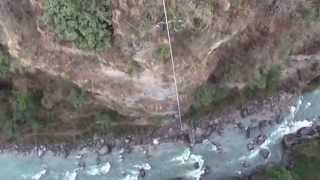 preview picture of video 'Bungee Jump at Bhotekoshi River, Nepal'