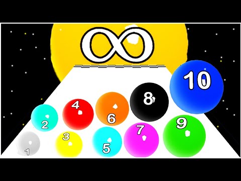 Merge Ball Race - 2048 merge balls infinty run game - Gameplay Walkthrough - Max Levels Lvl 21-40