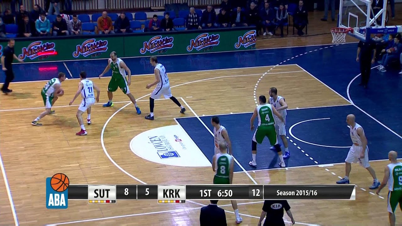 ABA Liga 2015/16, Round 23 match: Sutjeska - Krka (6.2.2016)