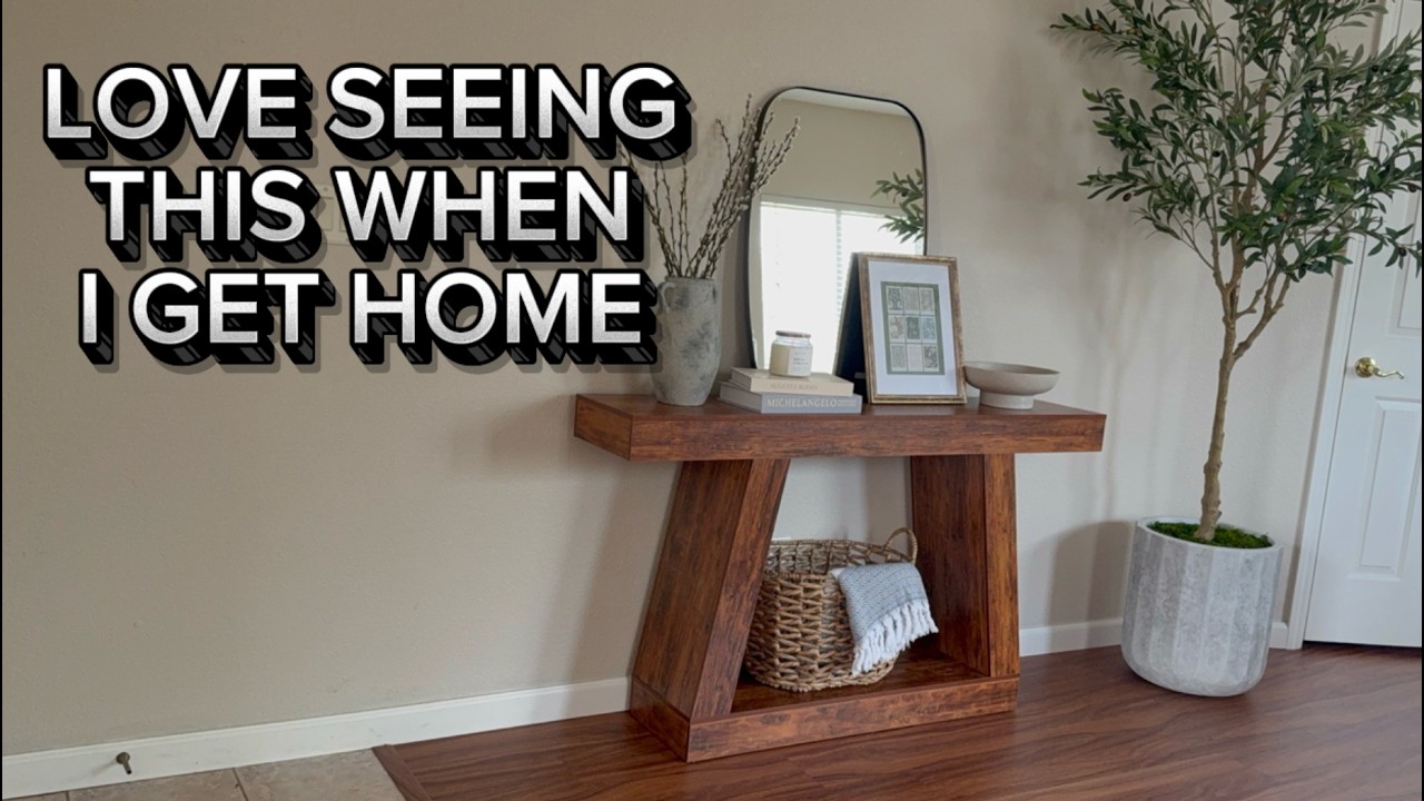 Garvee 2-Tier Sofa Table with Open Storage Shelves