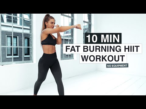 10 MIN FAT BURNING HIIT WORKOUT - burn lots of calories (No Equipment)