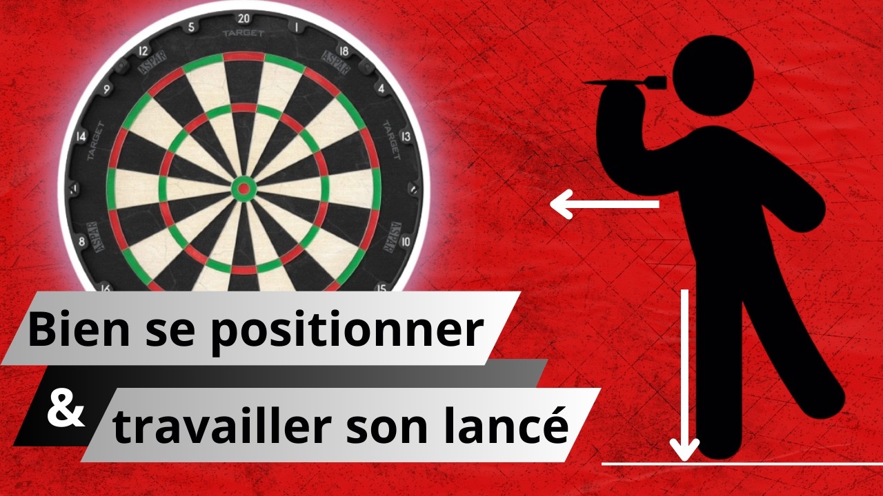 Bien se positionner et travailler son lancé aux fléchettes