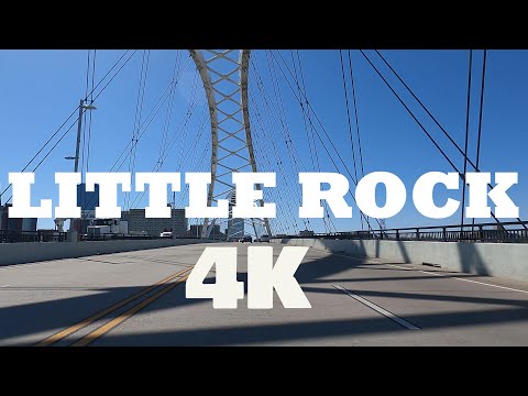 Little Rock Arkansas Drive In 4K #MainStreetBridge #OldStateHouseMuseum #ArkansasStateCapital