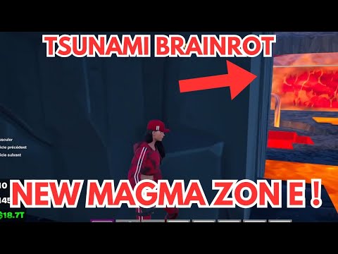 ESCAPE TSUNAMI FOR THE BRAINROTS MAP FORTNITE CREATIVE Gako - NEW MAGMA ZONE CODE MAP TUTORIAL