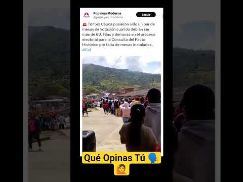 Toribio Cauca La Registraduría Perjudicó Al Pueblo Para No Votar Por El Pacto Histórico