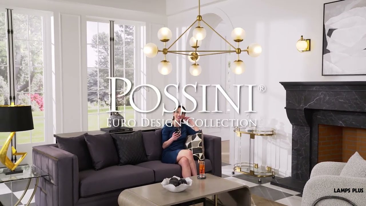 Video 1 Watch A Video About the Possini Euro Gable Soft Gold Modern 10 Light Chandelier