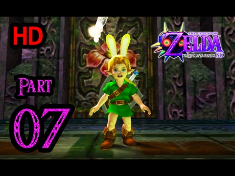 Zelda Majora's Mask 3D 100% Walkthrough 1080p HD Part 7 - Woodfall Temple - Stray Fairies - Odolwa
