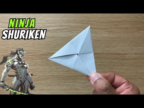 DIY - How To Make a Triangular Paper Shuriken | Easy Origami